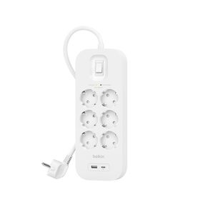 Protezione dalle sovratensioni con porte USB-C e USB-A (6 prese con 1 porta USB-C e 1 porta USB-A), , hi-res