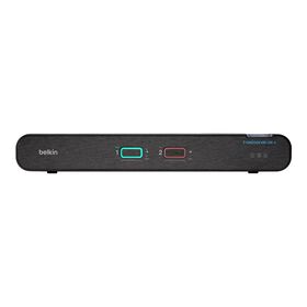 Universal 2nd Gen Secure KVM Switch, 2-Port Dual Head w/CAC, Black, hi-res