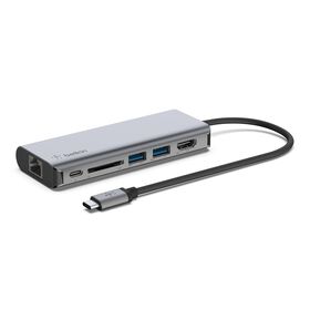 USB-C 6-in-1 Multiport Adapter, Space Gray, hi-res
