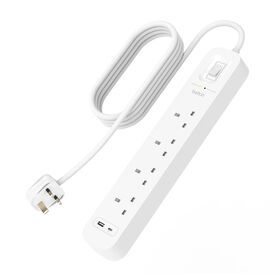 Surge Protector with USB-C and USB-A Ports (4 Outlet with 1 USB-C & 1 USB-A), , hi-res