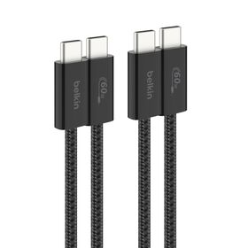 USB-C to USB-C Cable 60W 2-Pack, Black, hi-res