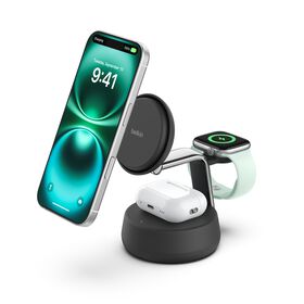 3-in-1 Magnetic Charging Dock with Qi2 25W, Charcoal, hi-res