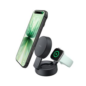 2-in-1 Convertible Magnetic Charger with Qi2 25W, Charcoal, hi-res