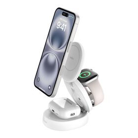 3-in-1 Convertible Magnetic Charging Stand with Qi2 15W, White, hi-res